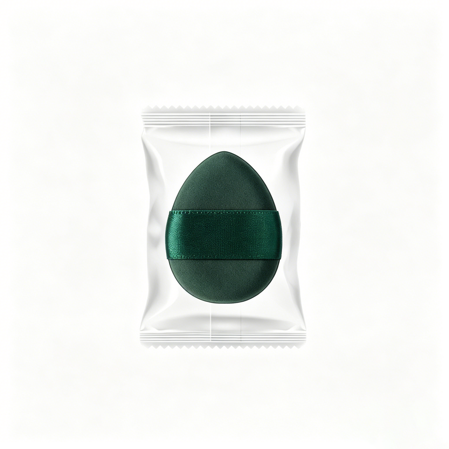 Cushion Puff with Egg-Shaped Ribbon – Individually Wrapped Set