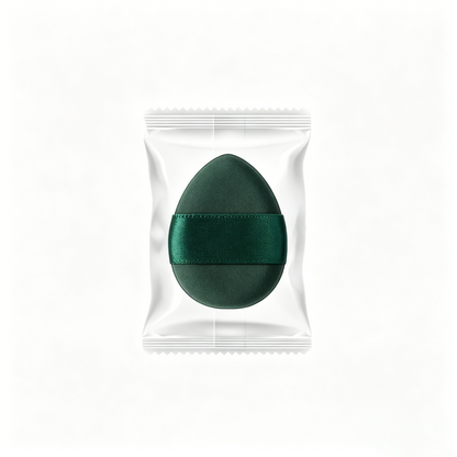 Cushion Puff with Egg-Shaped Ribbon – Individually Wrapped Set