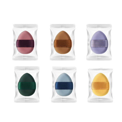 Cushion Puff with Egg-Shaped Ribbon – Individually Wrapped Set